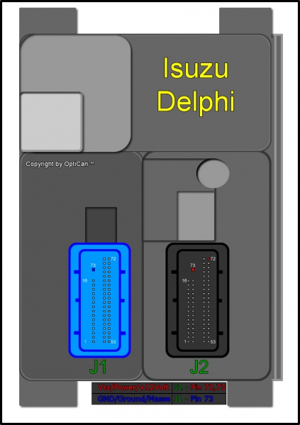 Delphi (Isuzu) pinout diagram 2